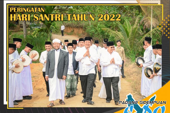 Walikota Padang Sidempuan Irup Pada Peringatan Hari Santri Tahun 2022