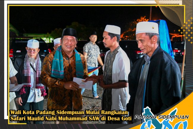 Wali Kota Padang Sidempuan Mulai Rangkai Safari Maulid Nabi Muhammad SAW di Desa Goti