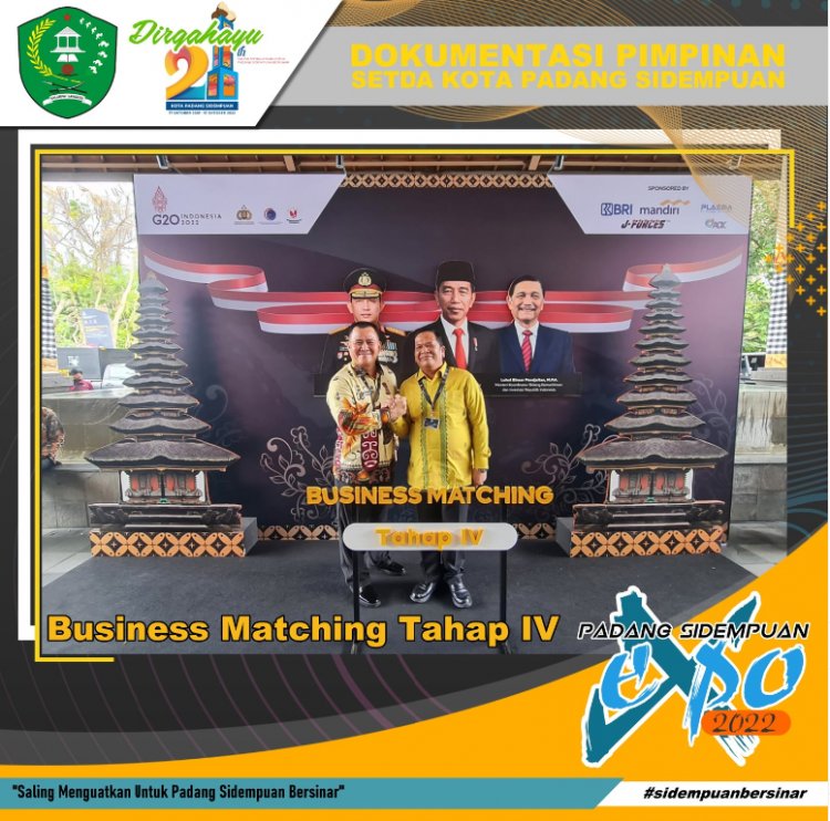Walikota Padang Sidempuan, Irsan Efendi Nasution Ikuti  Business Matching Tahap IV di Bali Nusa Dua Convention Center