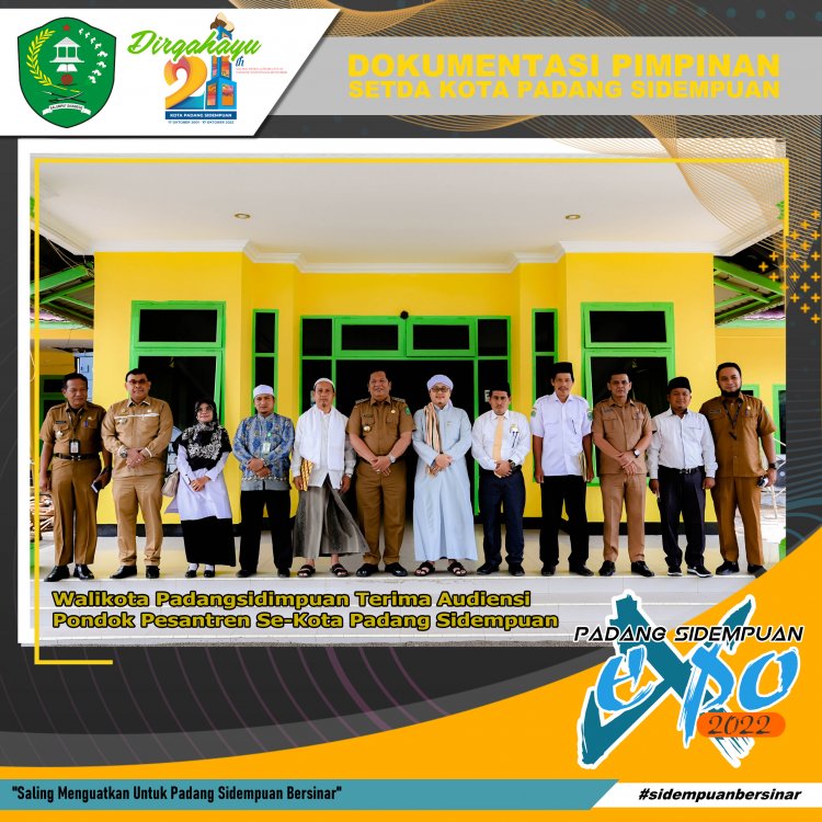 Walikota Padang Sidempuan Terima Audiensi  Pimpinan Pondok Pesantren Se-Kota Padang Sidempuan 