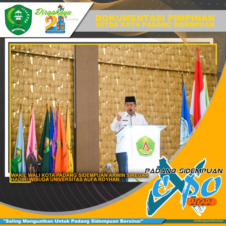 Wakil Wali Kota Hadiri Wisuda Universitas Aufa Royhan