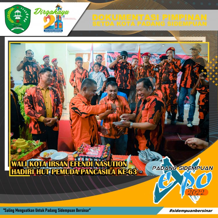 Wali Kota Padang Sidempuan Irsan Efendi Nasution Hadiri HUT Pemuda Pancasila Ke-63