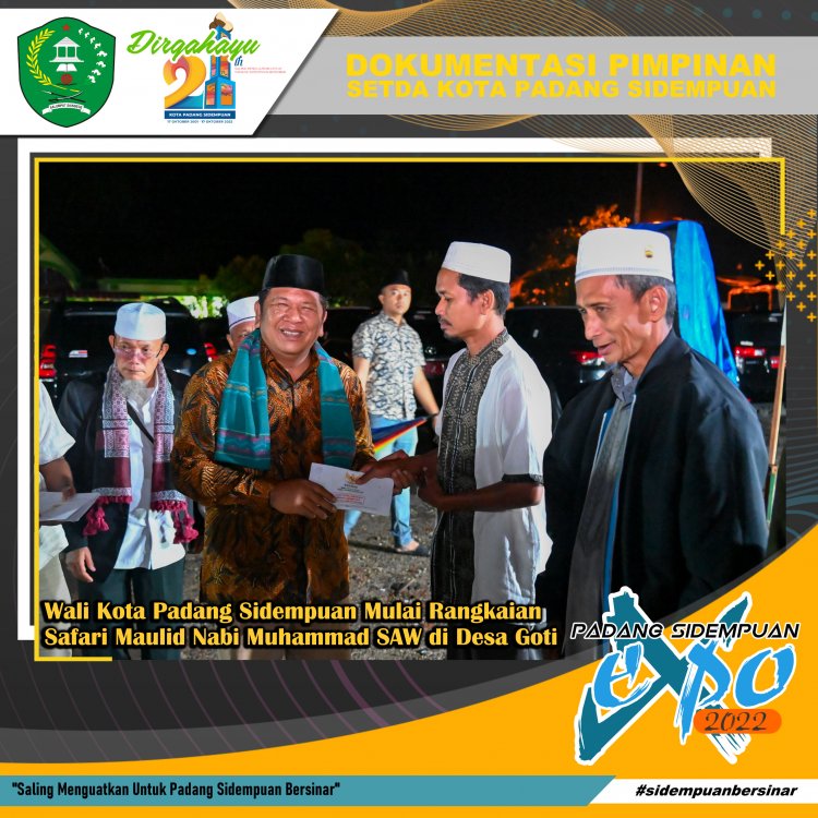 Wali Kota Padang Sidempuan Mulai Rangkai Safari Maulid Nabi Muhammad SAW di Desa Goti
