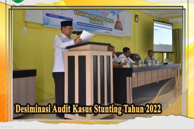 Wawako Arwin Buka secara resmi Desiminasi Audit Kasus Stunting Kota Padang Sidempuan Tahun 2022