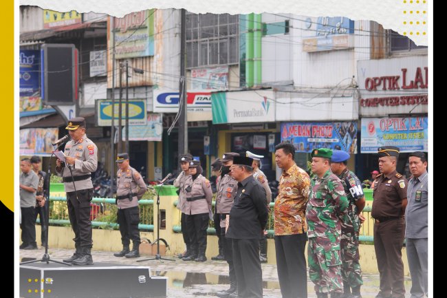 Kapolres Padang Sidempuan Pimpin Apel Siaga Bencana