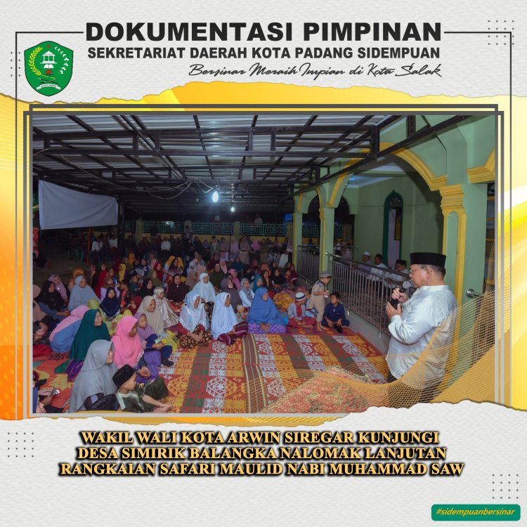 Safari Maulid Nabi Muhammad SAW di Desa Simirik Balangka Nalomak