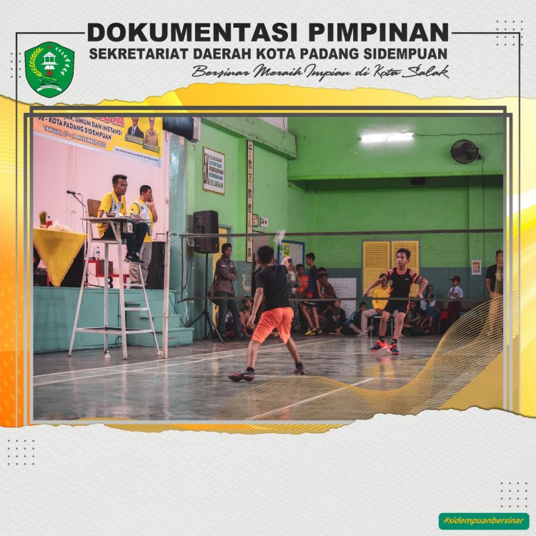 Walikota Buka Kejuaraan Bulu Tangkis Piala Walikota Padang Sidempuan Tahun 2022
