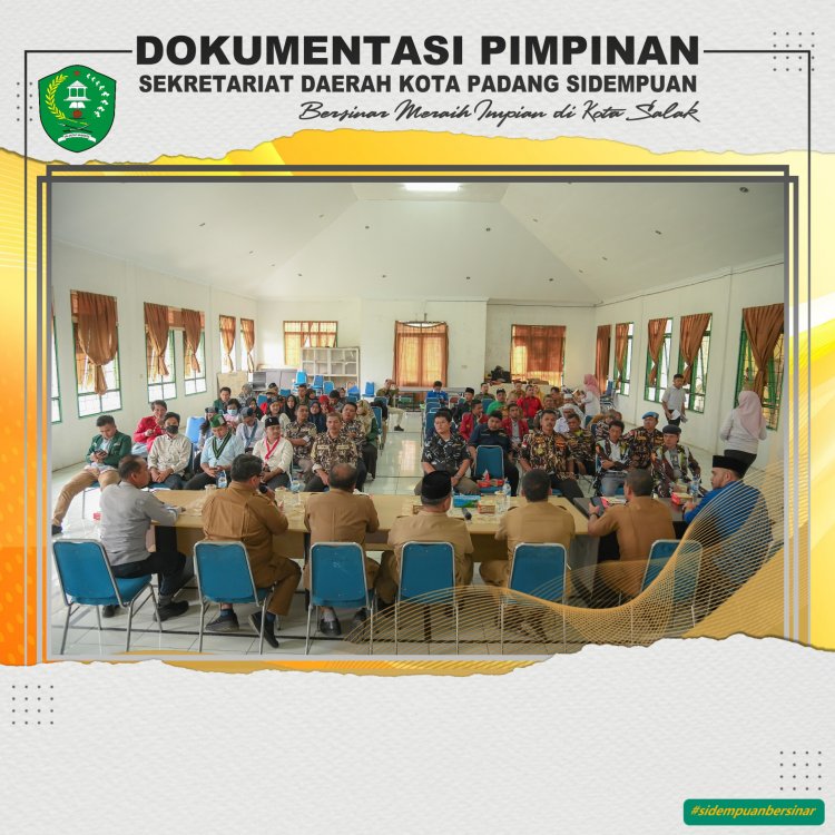 Pemkot Ajak OKP dan masyarakat Mendukung Restrukturisasi Jl. Thamrin Padang Sidempuan