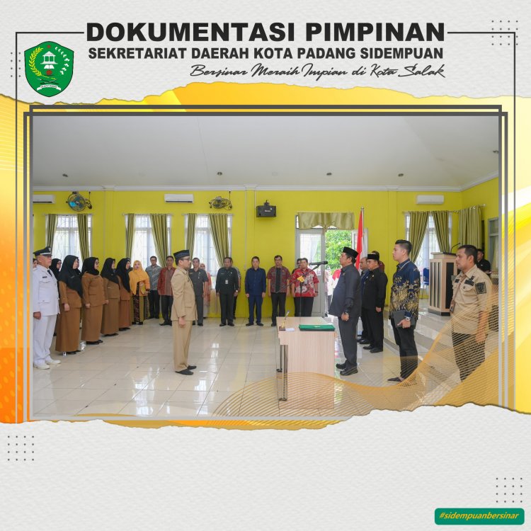 Sebanyak 29 orang pejabat eselon III dan IV di Lingkungan Pemerintah Kota Padang Sidempuan dimutasi