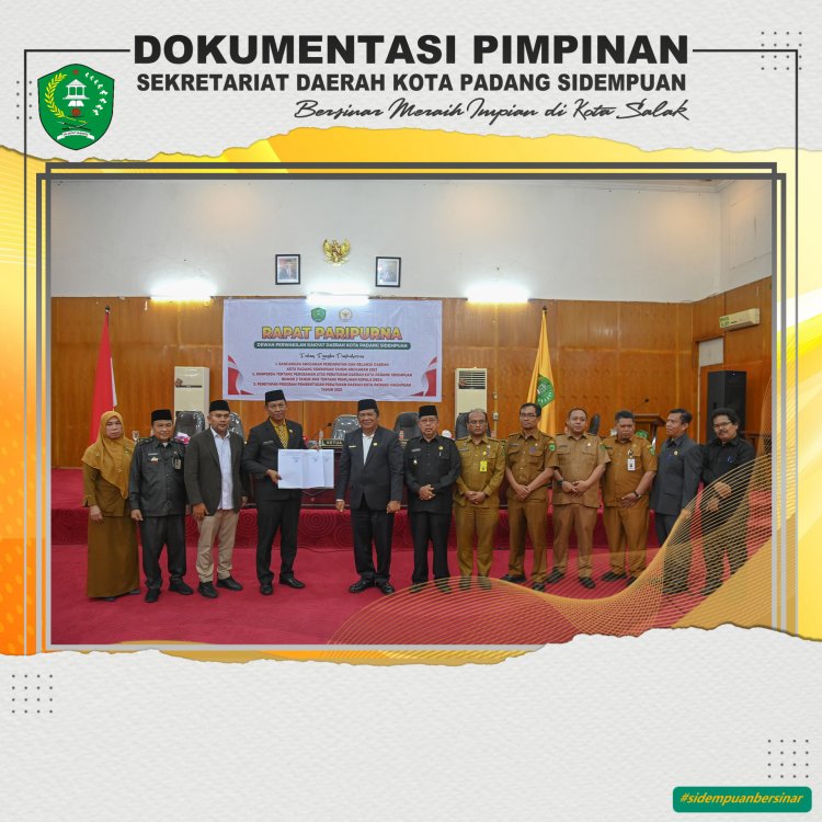 Wali Kota Padang Sidempuan Sampaikan Pengantar Nota R-APBD TA 2023  dan Rancangan Perubahan Perda Nomor 2 Tahun 2016 Tentang Pilkades