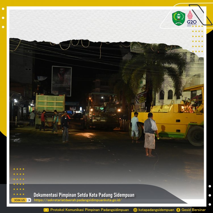 Setelah di Tertibkan Kawasan Jalan Thamrin Kembali di Aspal