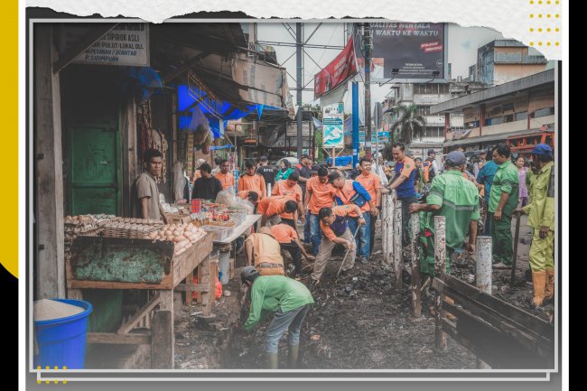 Pemko Padang Sidempuan Kembali Laksanakan Gotong Royong di Kawasan Jalan Thamrin dan Sekitarnya.