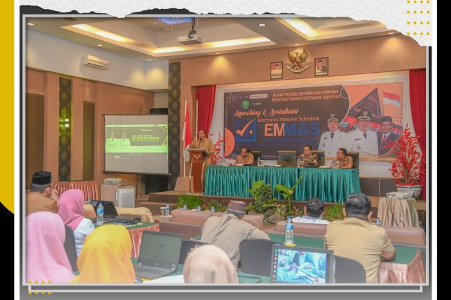 Walikota Padang Sidempuan Launching Aplikasi EMMAS