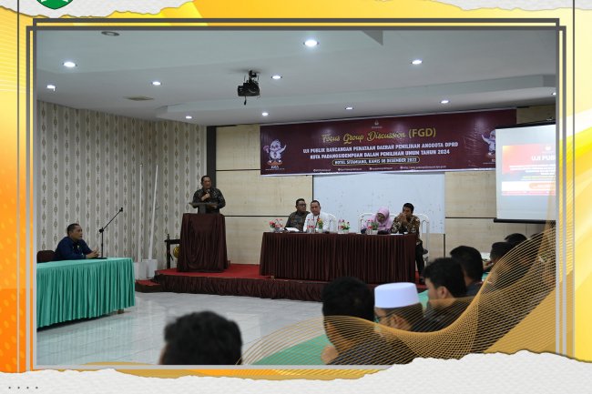 Wako Irsan Hadiri FGD Penataan Dapil dan Kursi DPRD Padang Sidempuan