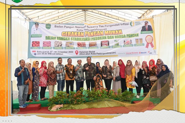 Wali Kota Padang Sidempuan Tinjau Pelaksanaan Gerakan Pangan Murah