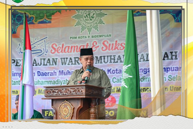 Wakil Wali Kota menghadiri Pengajian Warga Muhammadiyah  Pimpinan Daerah Muhammadiyah (PDM) Kota Padang Sidempuan di Ranting Pasar Siborang
