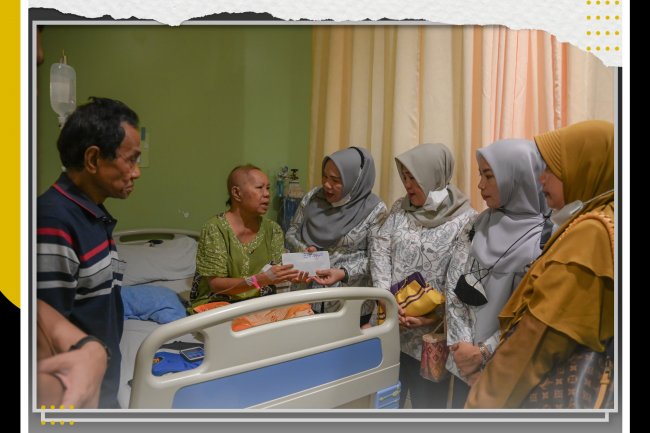 YKI Cabang Kota Padang Sidempuan Kunjungi Penderita Kanker Payudara