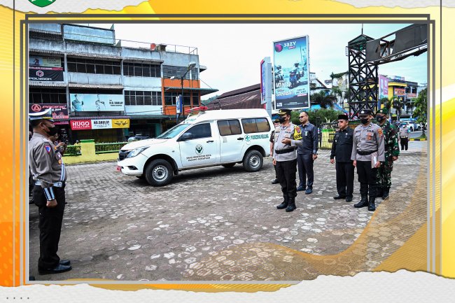 Polres Padang Sidempuan melaksanakan Apel Gelar Pasukan Lilin Toba Tahun 2022