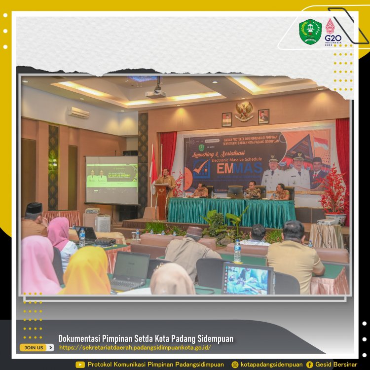 Walikota Padang Sidempuan Launching Aplikasi EMMAS
