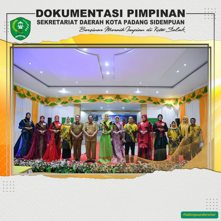 Walikota Ucapkan Selamat Kepada  Putri Pariwisata Kota Padang Sidempuan Terpilih
