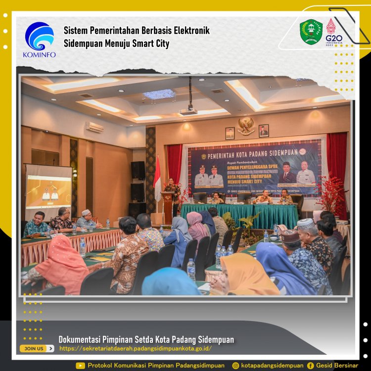 Walikota Pimpin Rapat Pembentukan Dewan Penyelenggara SPBE