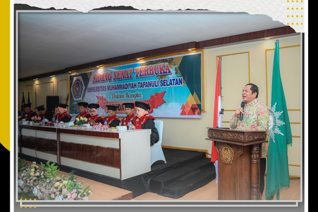 Hadiri Wisuda UM Tapsel Walikota Berpesan Kepada Wisudawan Agar Terus Memperluas Wawasan