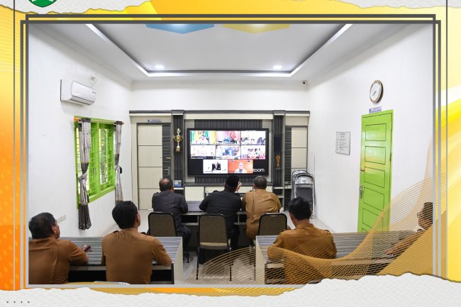 Wawako Arwin  rapat pengendalian inflasi bersama Mendagri Tito  secara virtual