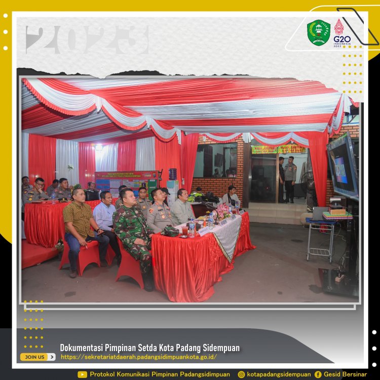 Walikota bersama Forkopimda Ikuti Dialog Interaktif Bersama Kapolri dan Panglima TNI