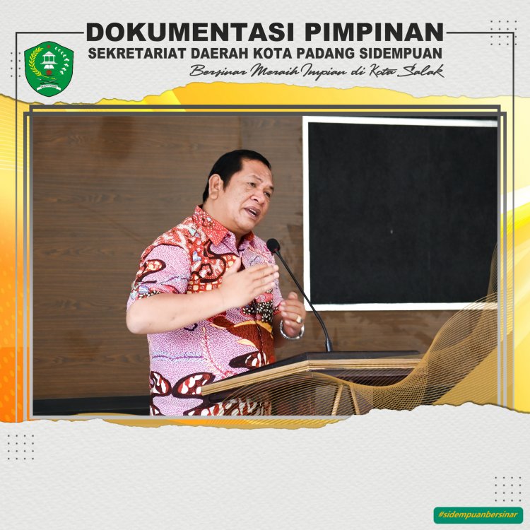 Walikota Padang Sidempuan Membuka Acara Orientasi Penyusunan Rencana Pembangunan Daerah (RPD) dan Renstra Perangkat Daerah Kota Padang Sidempuan Tahun 2024-2026. 