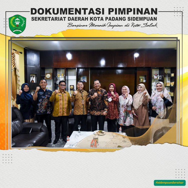 Walikota Padang Sidempuan Irsan Efendi Nasution,SH.MM terima audiensi Kepala Cabang PT Bank Syariah Indonesia (BSI)Tbk Padang Sidempuan 