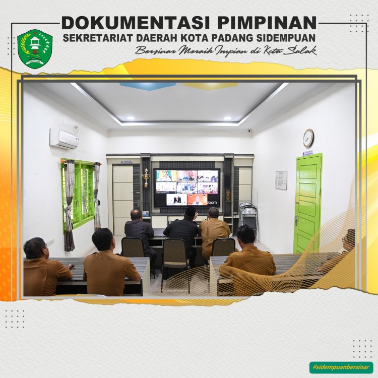Wawako Arwin  rapat pengendalian inflasi bersama Mendagri Tito  secara virtual
