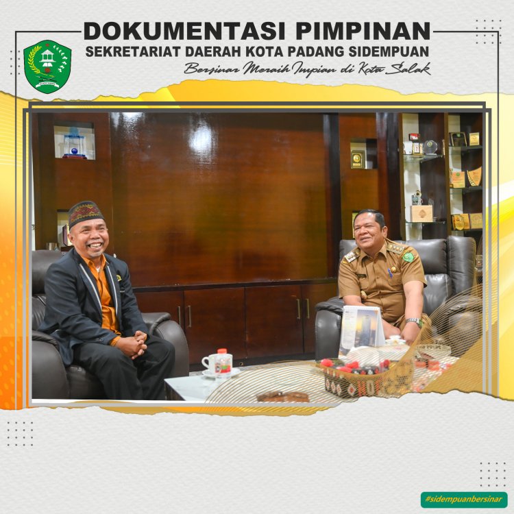 Menjelang 1 Abad Nadhlatul Ulama, PC NU Padang Sidempuan Sowan Ke Wali Kota Irsan Efendi Nasution