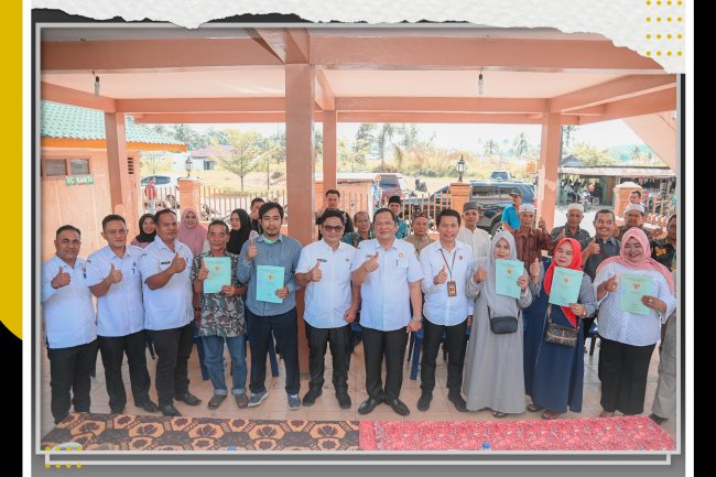 390 Sertifikat PTSL diserahkan Walikota Padang Sidempuan