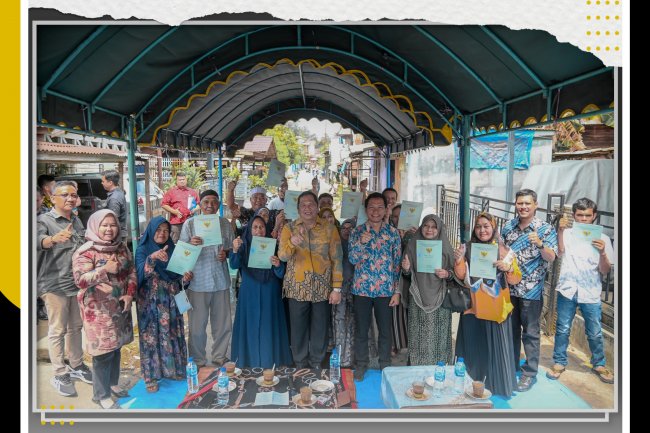 Melalui Program PTSL Pemko Berupaya Memberi Rasa Aman dan Kepastian Secara Legal Atas Hak Milik Tanah Kepada Masyarakat