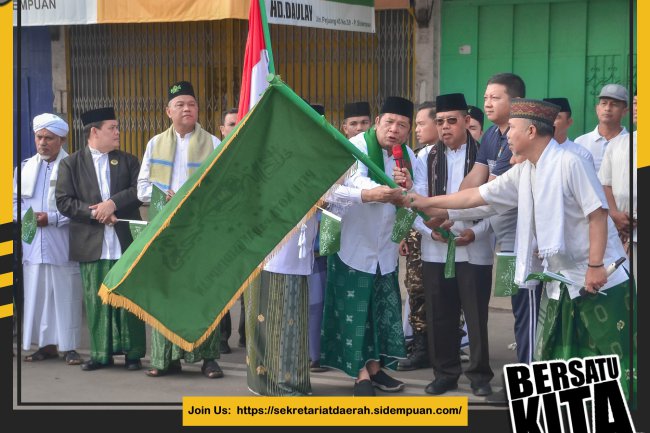 Walikota  Irsan  Melepas jalan santai Satu Abad Nahdatul Ulama (NU) 