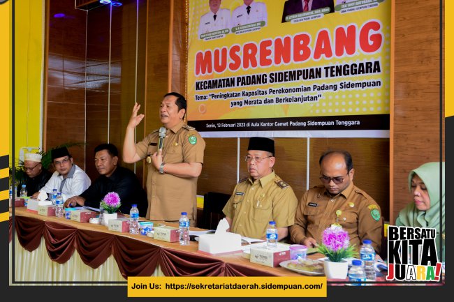 64 Usulan Dihasilkan Pada MUSRENBANG Kec. Padang Sidempuan Tenggara