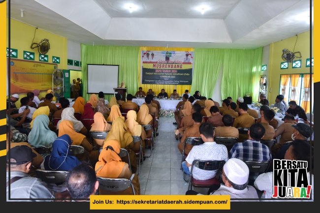 Peningkatan Kapasitas Perekonomian di Kota Padang Sidempuan Yang Merata dan Berkelanjutan Jadi Topik Yang Dibahas  Pada MUSRENBANG Ke. Padang Sidempuan Utara