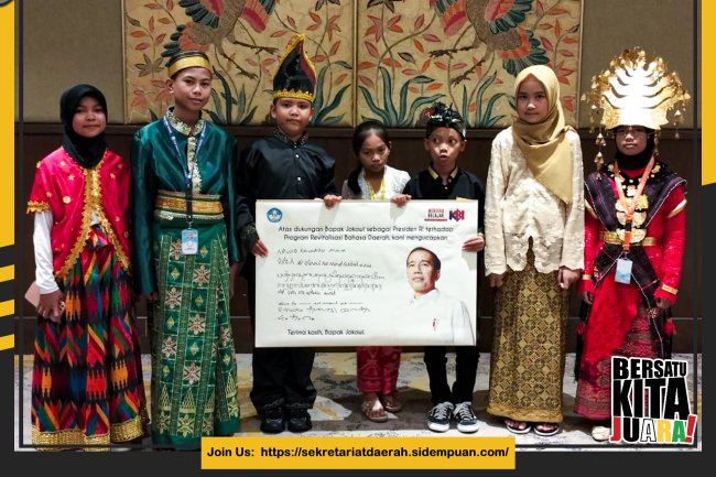 Tulisan Aksara Batak Angkola Karya Siswi Padang Sidempuan Akan Di Pajang Di Istana Negara