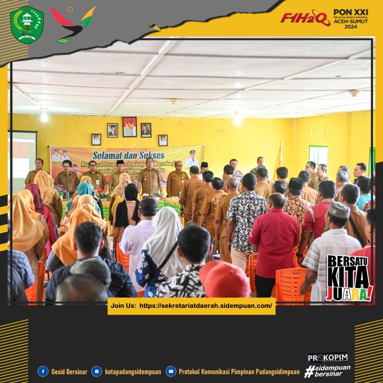 PEMBANGUNAN INFRASTRUKTUR JADI PRIORITAS PADA MUSRENBANG KEC. PADANG SIDEMPUAN BATUNADUA