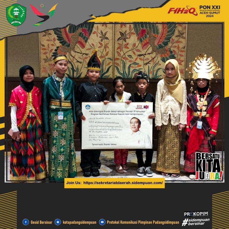 Tulisan Aksara Batak Angkola Karya Siswi Padang Sidempuan Akan Di Pajang Di Istana Negara