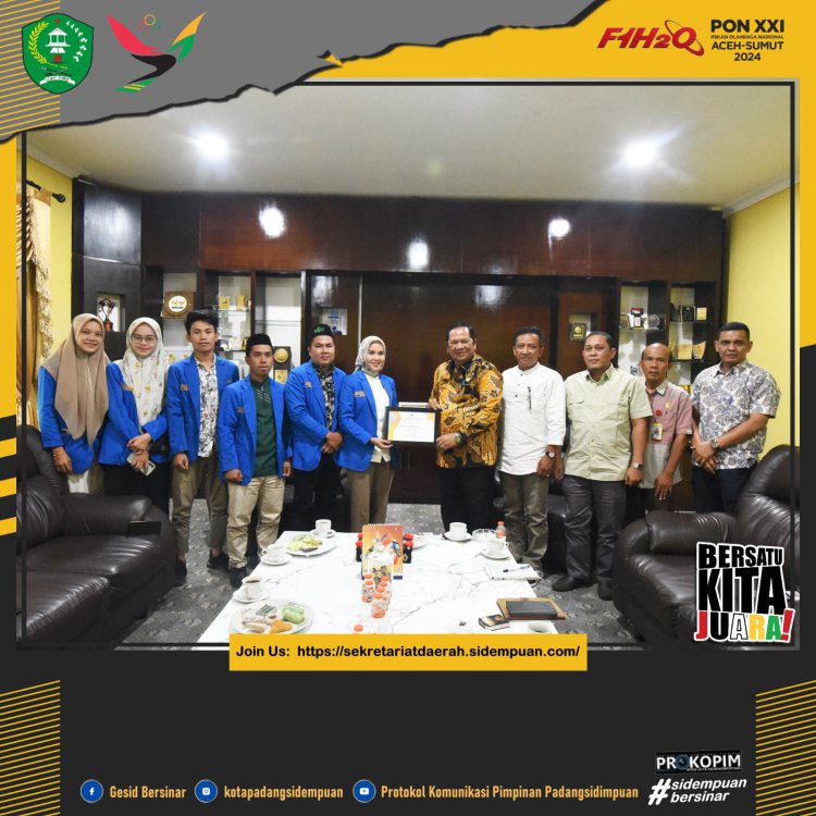 PC PMII Padang Sidempuan - Tapanuli Selatan Bertemu Walikota Padang Sidempuan