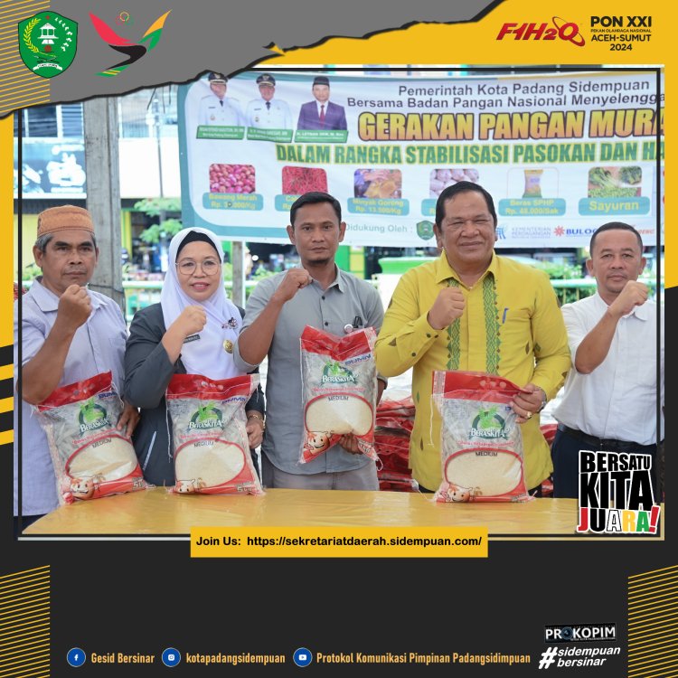 Walikota Irsan Efendi Turun Langsung  Layani Masyarakat PAda Gerakan Pangan Murah