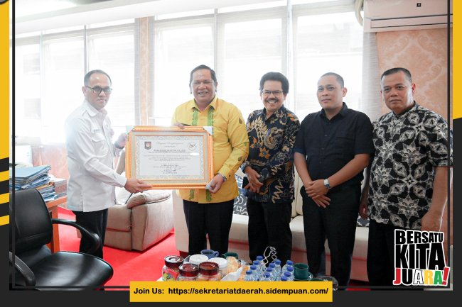 Wali Kota Padang Sidempuan Terima Penghargaan Dari Kemendagri