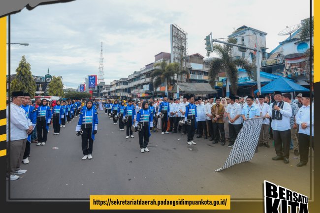 Wlikota Lepas Pawai Ta'aruf Kota Padang Sidempuan MTQ Ke XXII