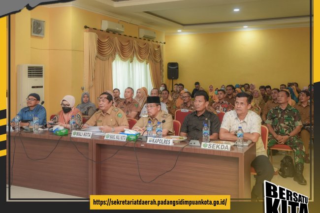 Wako Irsan Ikuti Roadshow Upaya Penurunan Stunting  & Kemiskinan Ekstrim Dengan Menko PMK & Gubsu Secara Virtua