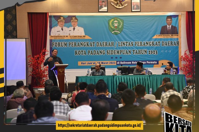 Wali Kota Padang Sidempuan Buka Forum Perangkat Daerah Tahun 2023