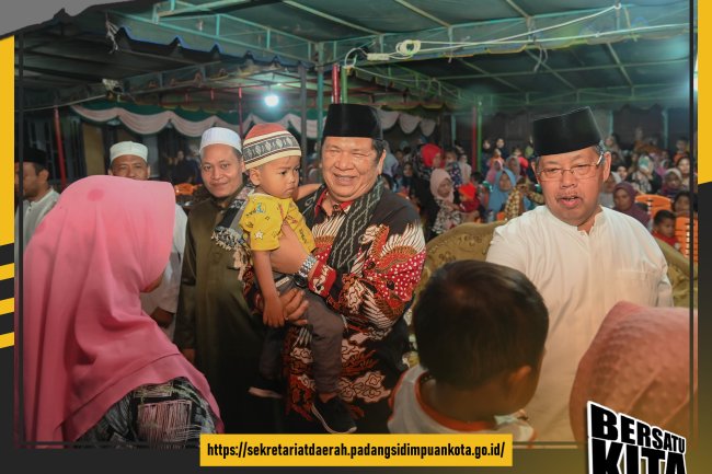Wali Kota Padang Sidempuan Irsan Efendi Nasution Pimpin Rombongan Safari Isra' Mi'raj Pemerintah Kota Padang Sidempuan di Desa Pudun Jae 