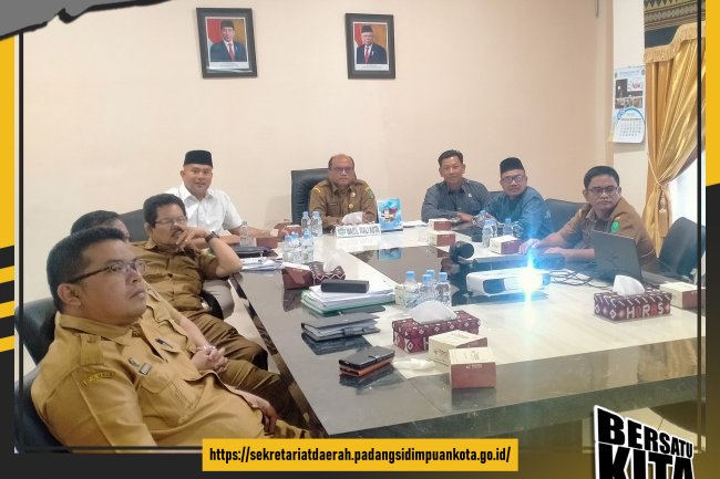 Sekdako H. Letnan Dalimunthe, S.K.M, M.Kes Ikuti Peluncuran Indikator MCP KPK 2023 Secara Virtual