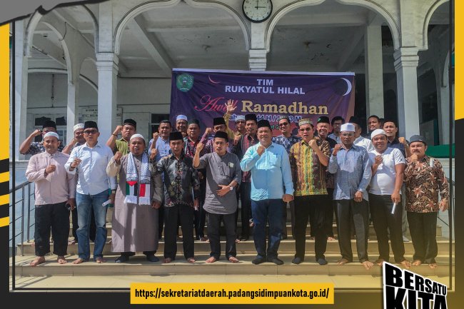 Wali Kota Irsan Efendi Nasution melepas keberangkatan Tim Hisab Rukyatul Hilal Kota Padang Sidempuan