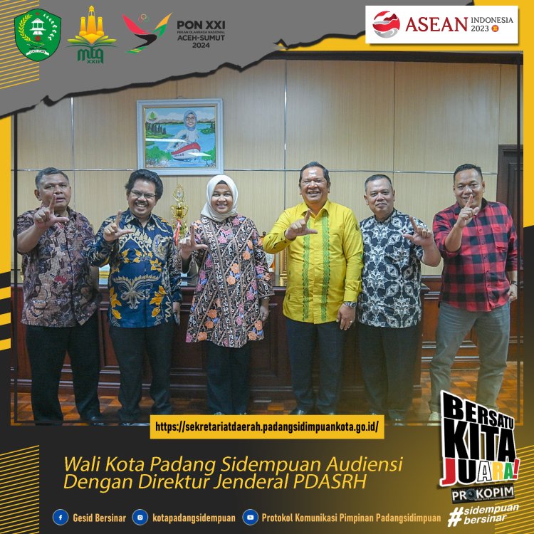 Audiensi Dengan Dirjen PDASRH Walikota Berharap Kantor BPDAS Berpusat di Kota Padang Sidempuan